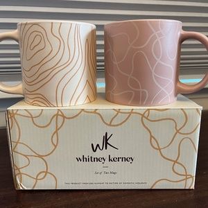 Set of 2 Whitney Kerney Illustrated Abstract Line Coffee Tea Mug Boxed Gift Set